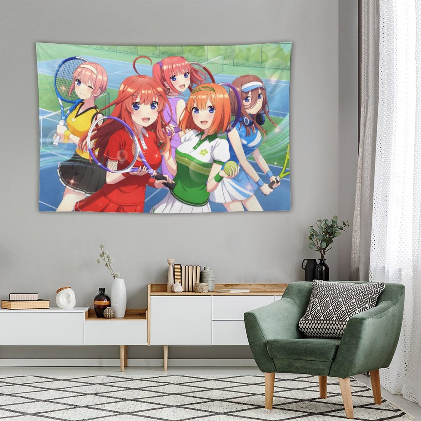 Amazon.co.jp: 五等分の花嫁 タペストリー アニメ 大判 布ポスター 