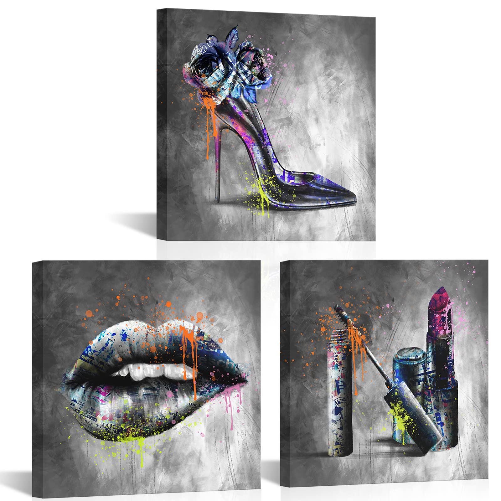 amazon-com-vanseeing-3-pieces-makeup-picture-wall-decor-beauty-salon-fashion-canvas-wall-art-high-heels-lips-and-lipstick-painting-print-artworks-for-bedroom-12x12inchx3pcs-posters-prints for Bedroom Wall Makeup Wall Art Printable Free Amazon.com: VANSEEING 3 Pieces Makeup Picture Wall Decor Beauty Salon Fashion Canvas Wall Art High Heels Lips and Lipstick Painting Print Artworks for Bedroom 12x12inchx3pcs: Posters & Prints for Bedroom Wall Makeup Wall Art Printable Free
