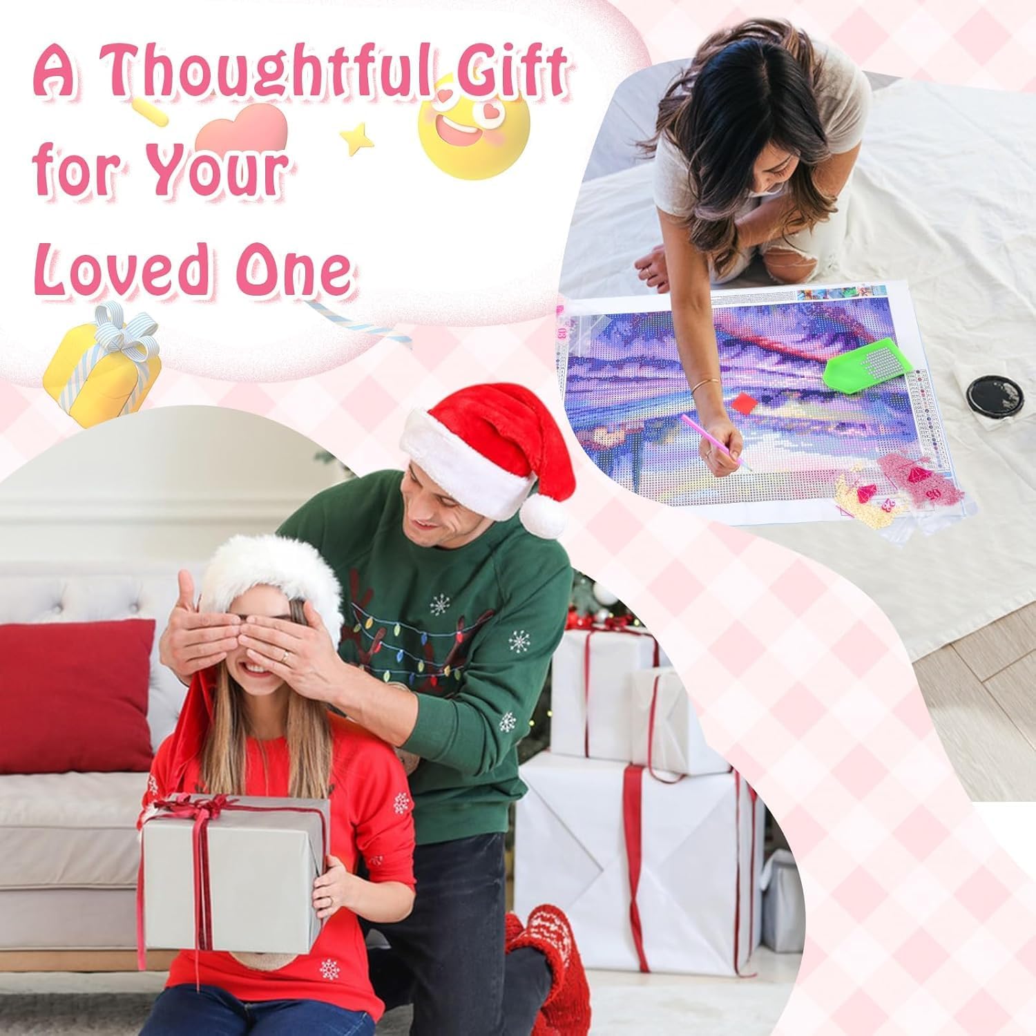 Cliffs of Moher Beautiful Sceenry Cityscape Ireland in Winter Diamond Painting for Adult, Seaside DIY Diamond Painting by Numbers Diamond Art Home Decor 30x40cm