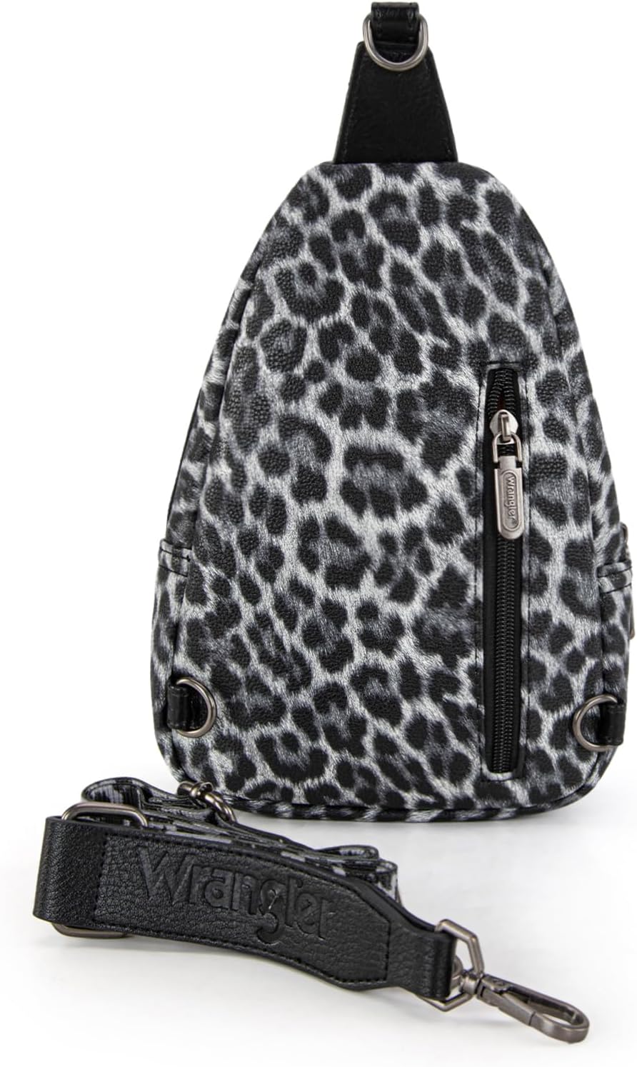 Wrangler Western Crossbody Sling Bags for Women Backpack Chest Bag for Travel, Daily Use, and Gifts - Leopard and Cow Print - Image 4
