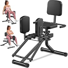 2-in-1 Hip Abductor Adductor Machine, Adjustable Resistance Glute Trainer