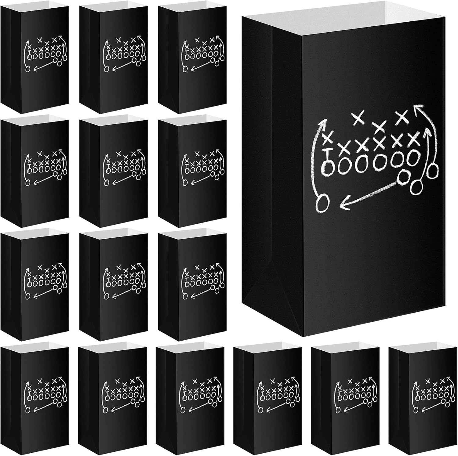 Sacs Cadeaux Pour Biscuits De Fête De Football, 50/25 Pièces, Sac De Iandises Pour Bonbons, Fournitures De Décoration Pour Thème De Football Pour Enfants, Anniversaire