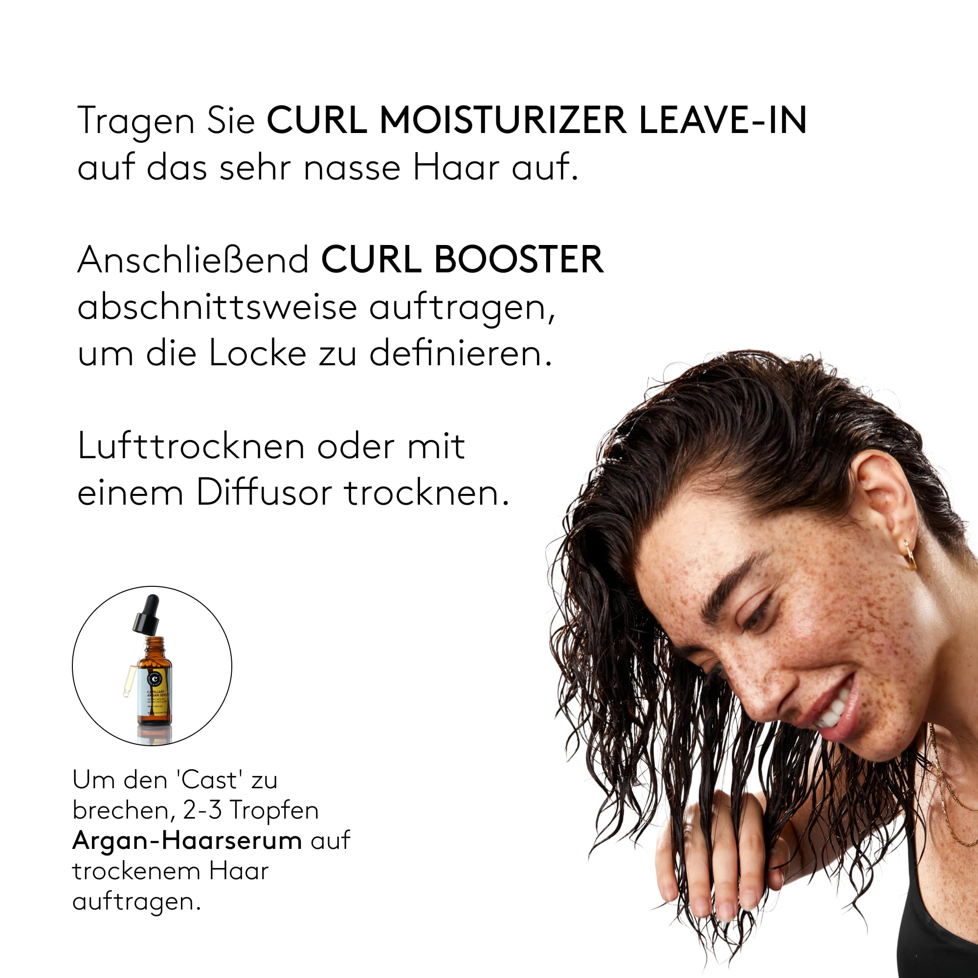 COCUNAT - Curly Methode - Curl Booster + Leave In Conditioner - Locken Gel - Anti Frizz - Spendet Feuchtigkeit, Nährt, Stärkt - Curl Cream - 250ml + 150ml
