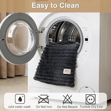 Soft Fuzzy Couch Cover, Sofa Slipcover Protector from Pets(Dark Grey/1PC)
