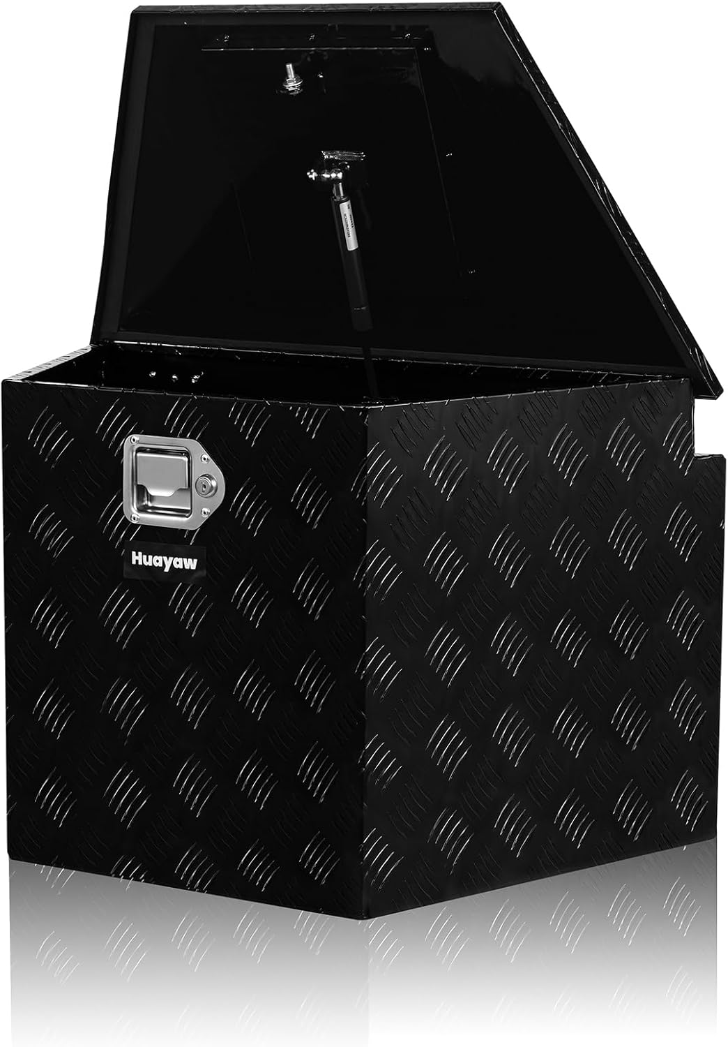 29 Inch Aluminum Trailer Tongue Tool Box, Heavy Duty Utility Truck Tool Storage Box with Lock and 2 Keys, for Trailers, ATVs, RVs