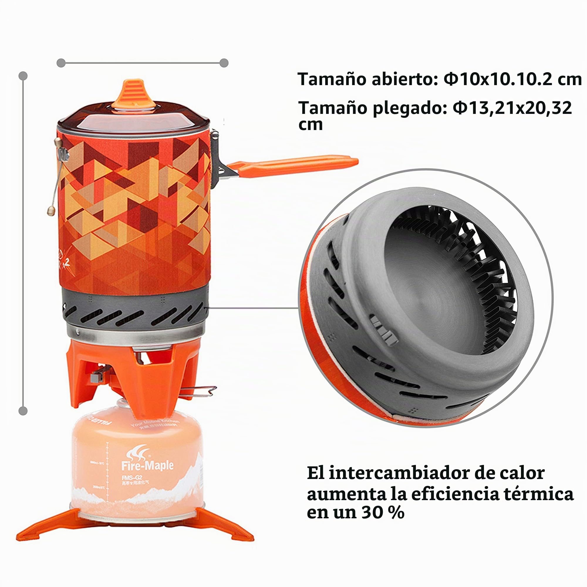 Fire-Maple FMS-X2 Hornillo Camping Portátile de Acampada al Aire Libre Mini Estufa de Camping con Piezoeléctrico Quemador de Propano Mochilero