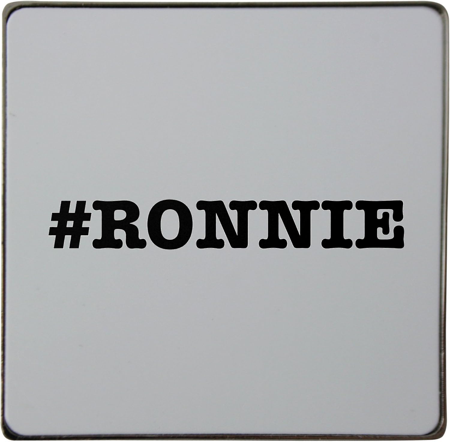 Nicknames Ronnie Nickname Hashtag Metal Square Fridge