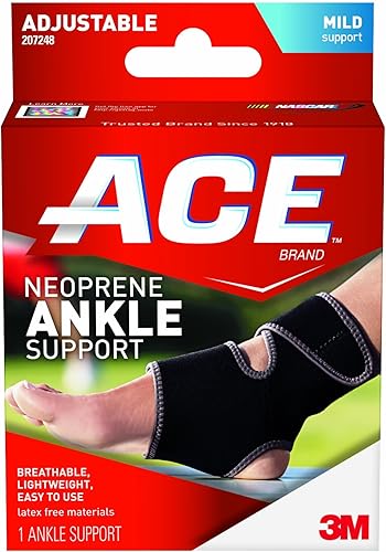 Ace Tobillera de neopreno, talla única (1 brace)