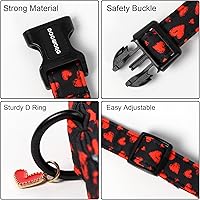 Vista 177 de DOGWONG Collar de perro Airtag de algodón y cáñamo, collar resistente para perros con soporte para Airtag, collares verdes para perros pequeños