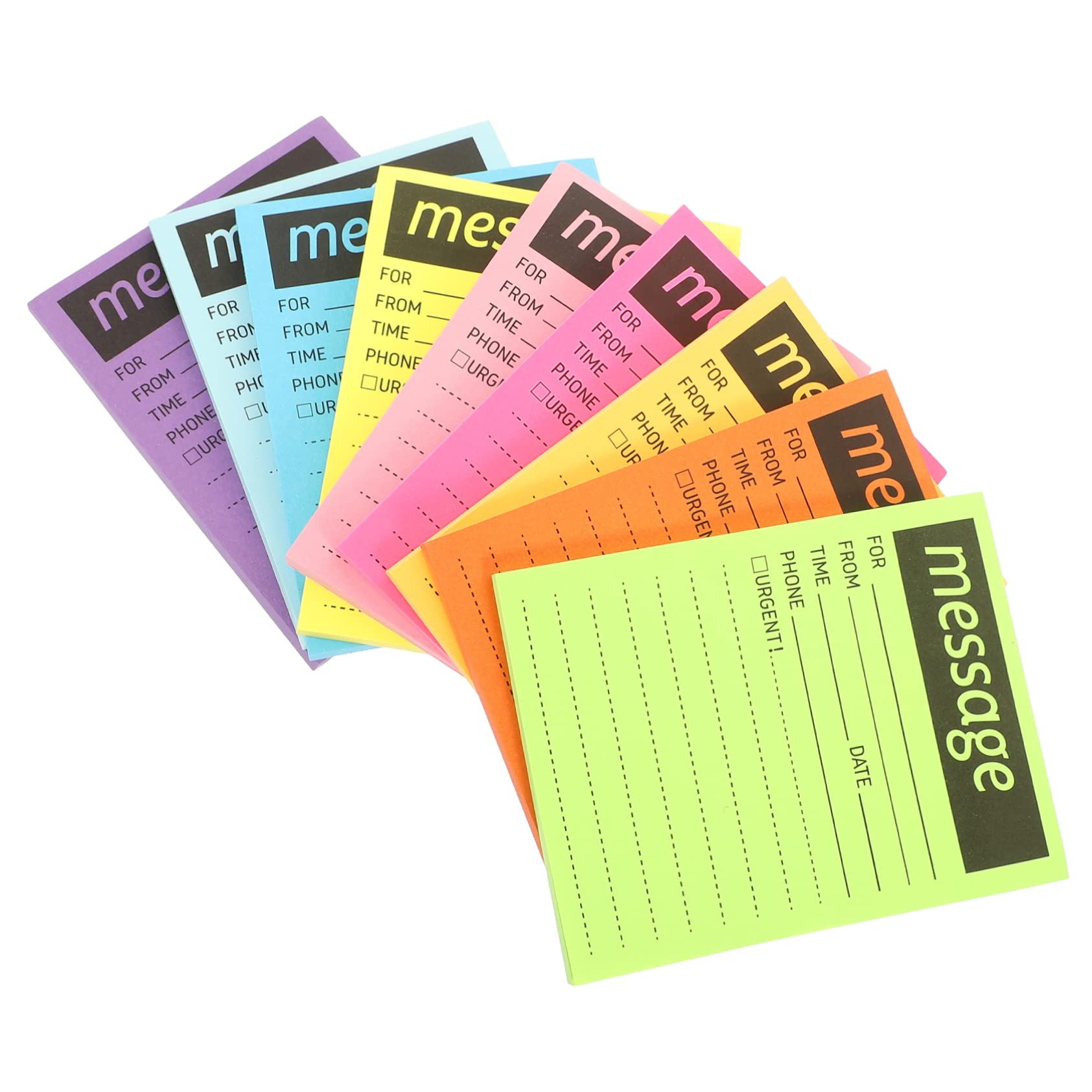 DOITOOL 2 Pezzi Blocchetti Memo Adesivi Colorati Fluorescenti Portatili Note Rimovibili per Scuola e Ufficio Carta Qualità per e Pianificazione