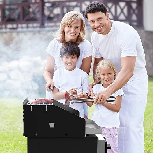 Miniatura 8 de MixRBBQ Juego de parrilla de viento y calentador para parrilla Blackstone de 22 pulgadas, accesorios para parrilla de cocina al aire libre, pantalla