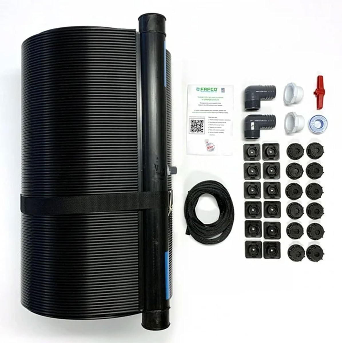 FAFCO Solar Cub with Starter Kit - Space Saving Universal Above Ground Pool Solar Heater - Easy Self-Installation (2 ft. x 20 ft.)