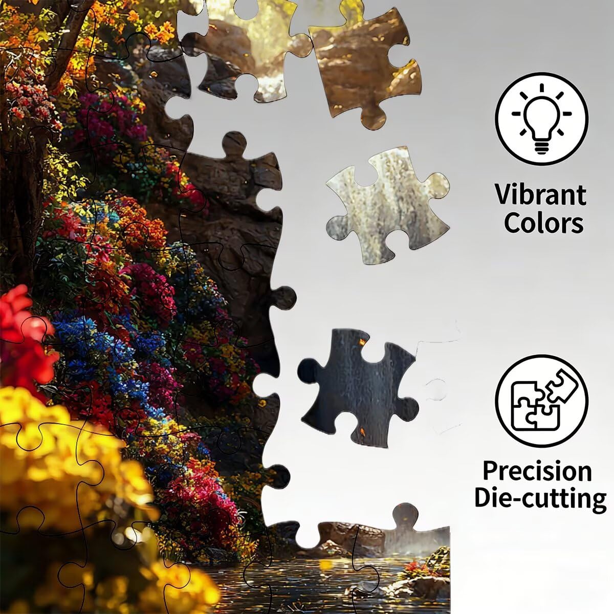 Puzzle 2000 sztuk słonia, jesienne puzzle, drewniane puzzle zabawne wyzwania kreatywna rozrywka, klasyczne puzzle zabawa opakowanie wysokiej jakości, pomysł na prezent dla kobiet, 99 x 70 cm -1358
