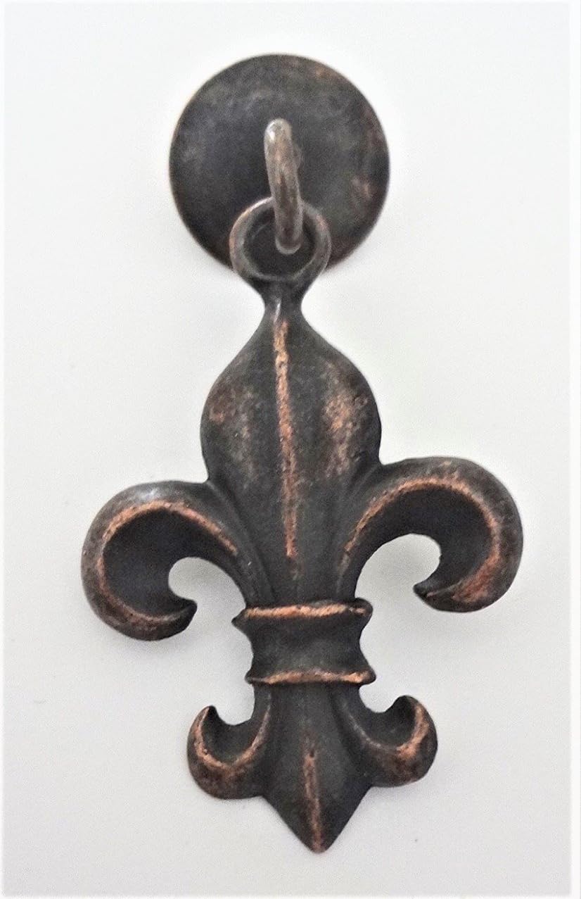 FLEUR DE LIS, METAL ROLLER SHADE PULL, OIL RUBBED BRONZE FINISH