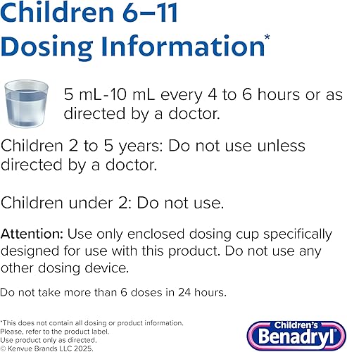 Miniatura 6 de Anti alérgico Benadryl para niños 1 1