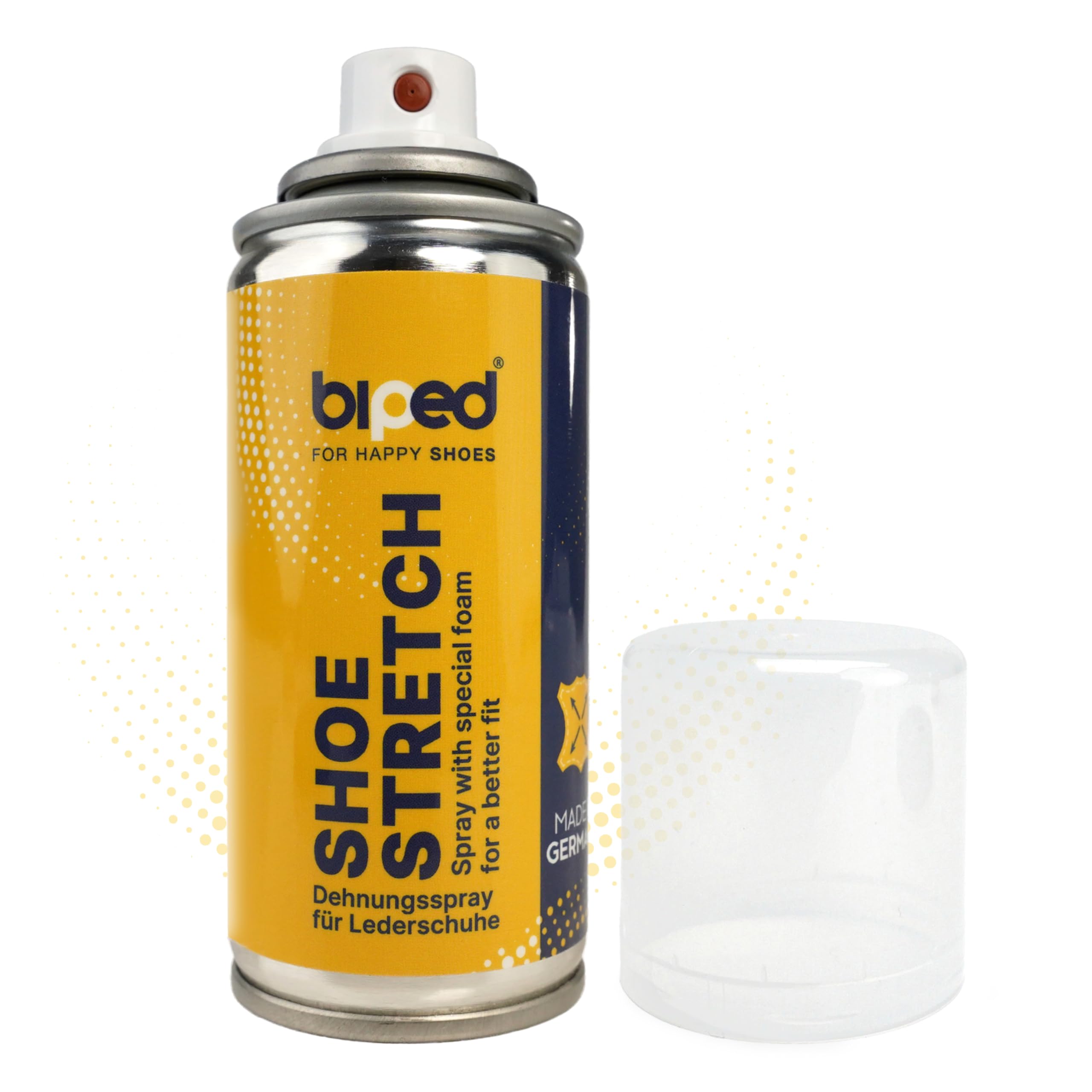 biped SHOE STRETCH spray do rozciągania butów – zmiękczacz skóry redukuje ucisk – do skóry licowej i zamszu 100 ml – Wyprodukowano w Niemczech z3002