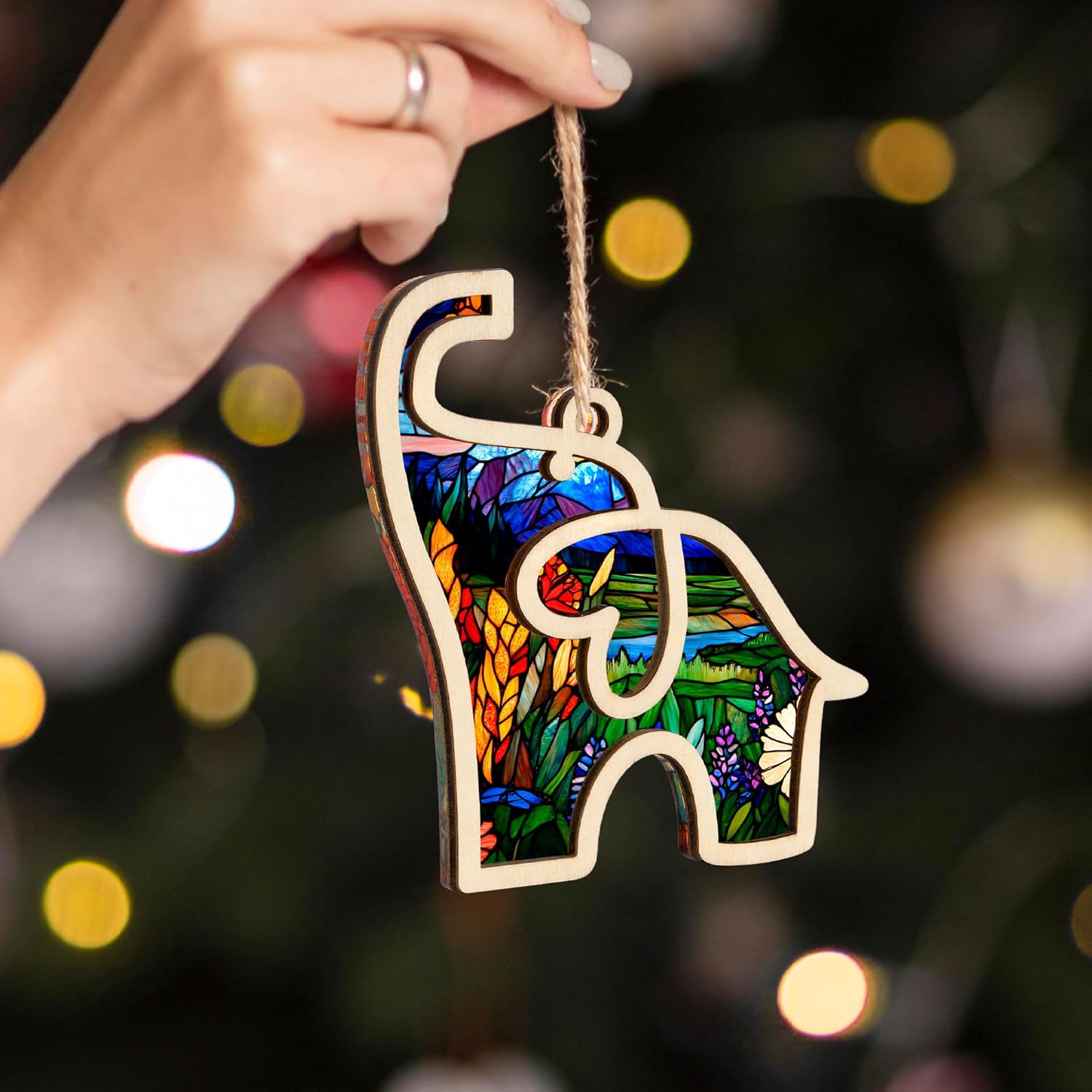 Best Friend, Friendship Elephant Ornament, Elephant Gift for Women, Unique Galentines Gifts for Friends, Birthday Valentines Day Gifts for Friends (Purple) - Image 5