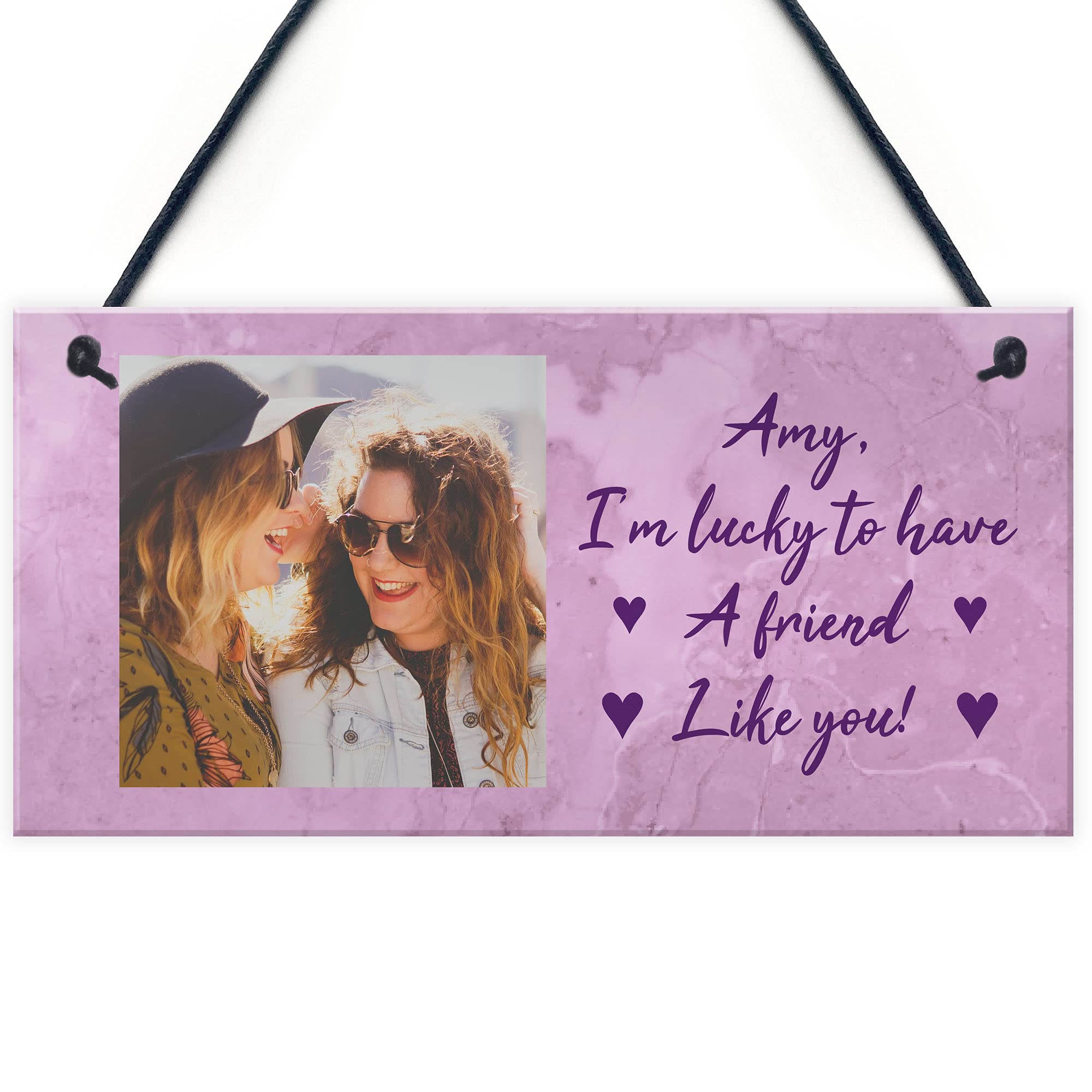 Red Ocean Personalised Best Friend Gift Personalised Photo Gift For Friend Friendship Gifts For Her