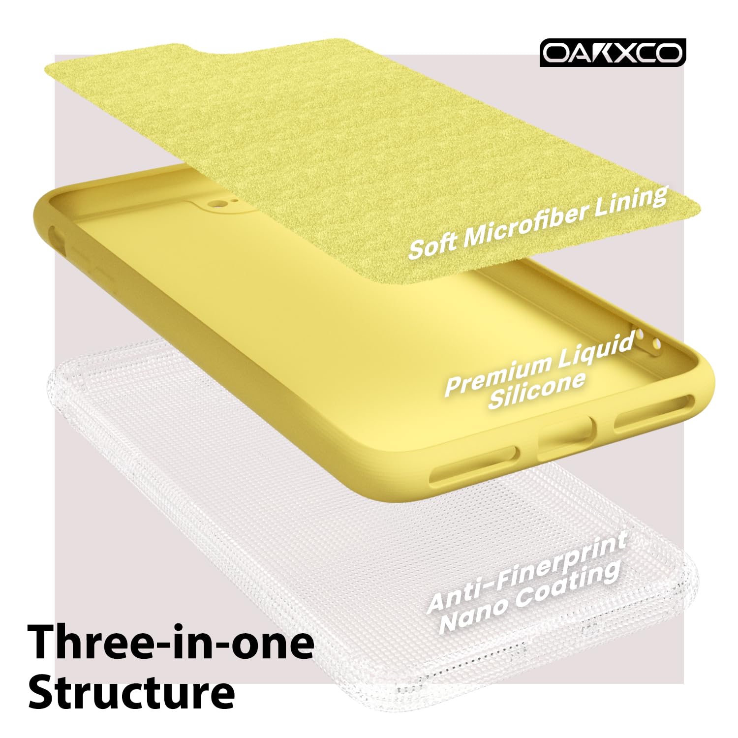 oakxco for iPhone 16 Pro Max Case Liquid Silicone, Soft Rubber Gel Elegant Aesthetic Basic Simple Cover, Cute Thin Slim TPU Matte Solid Color Plain Smooth Case for Women Girl, Light Pink — view 967