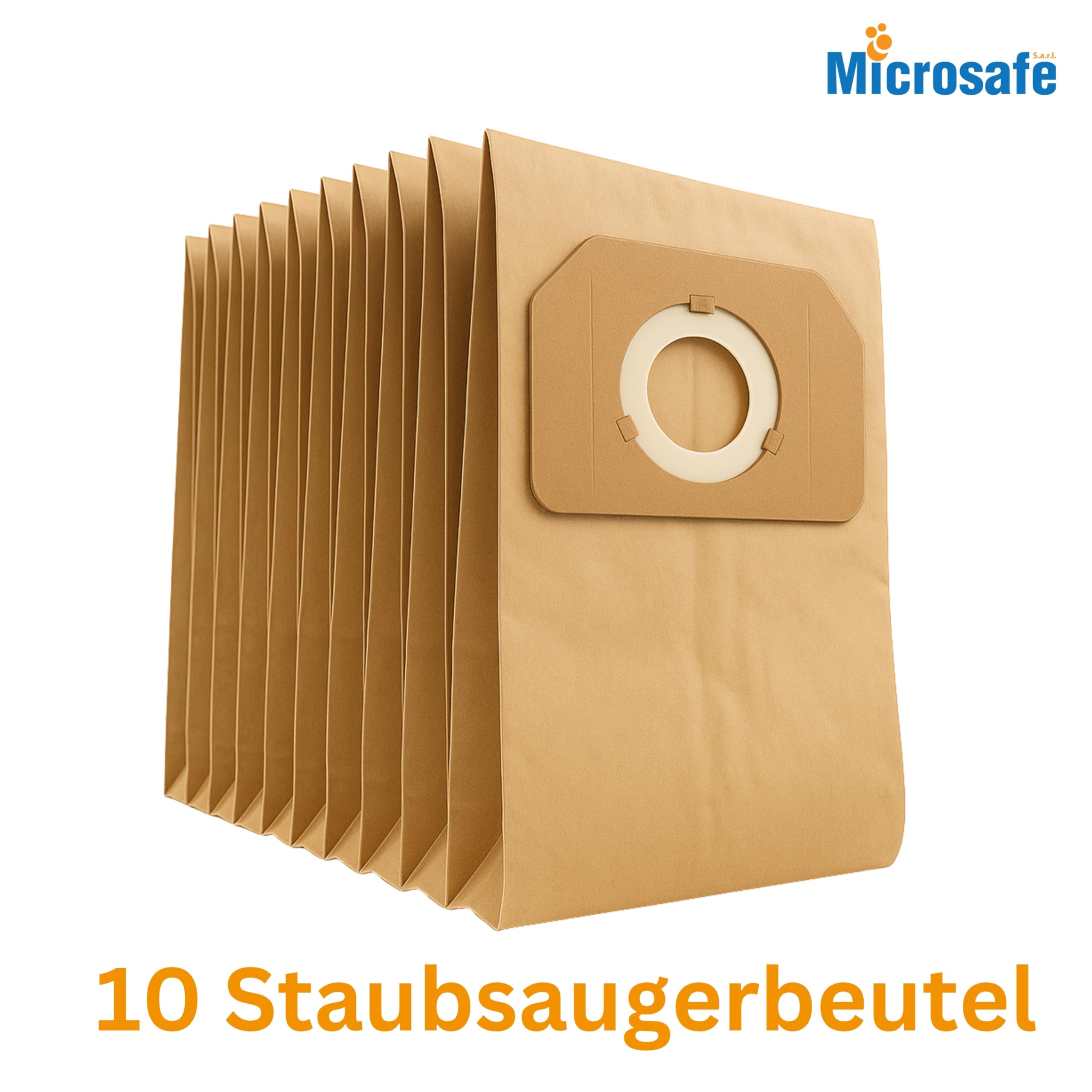 Lot de 10 sacs d'aspirateur - Pour Kärcher A2701, A2801, A 2701 2801 comme l’original 6.904-263 de Microsafe® 10 Staubsaugerbeutel