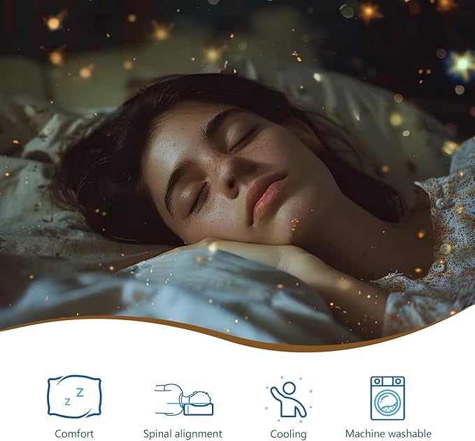 Almohada Espuma de Memoria Gris 60.96 x 30.48 x 12.7 cm miniatura 5