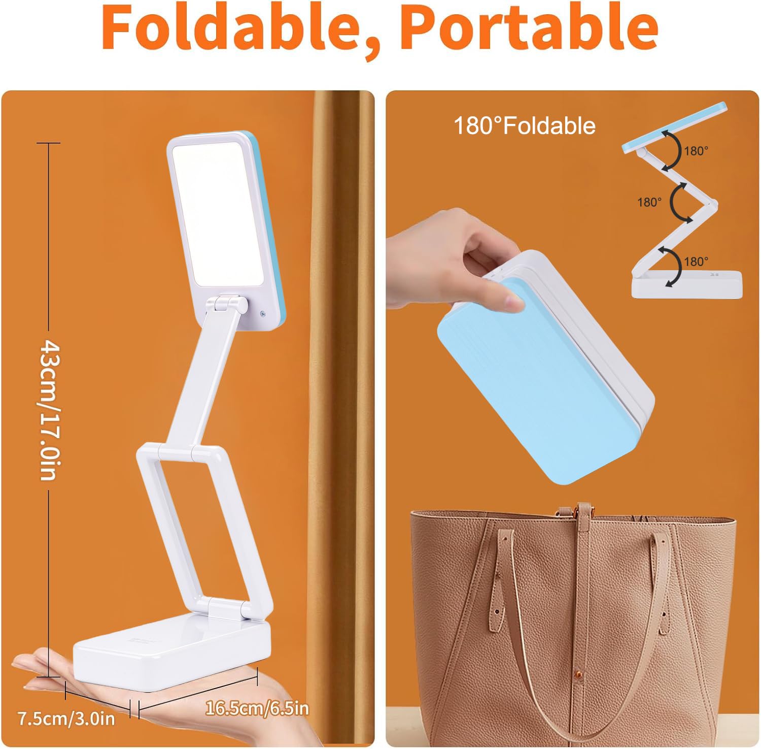 Lampada da Tavolo,LED Lampada da Scrivania Senza Fili, Lampada da Comodino Portatile Dimmerabile,2400mAh Ricaricabile Batteria Lampada Scrivania bambini, Lampada Comodino Camera da Letto