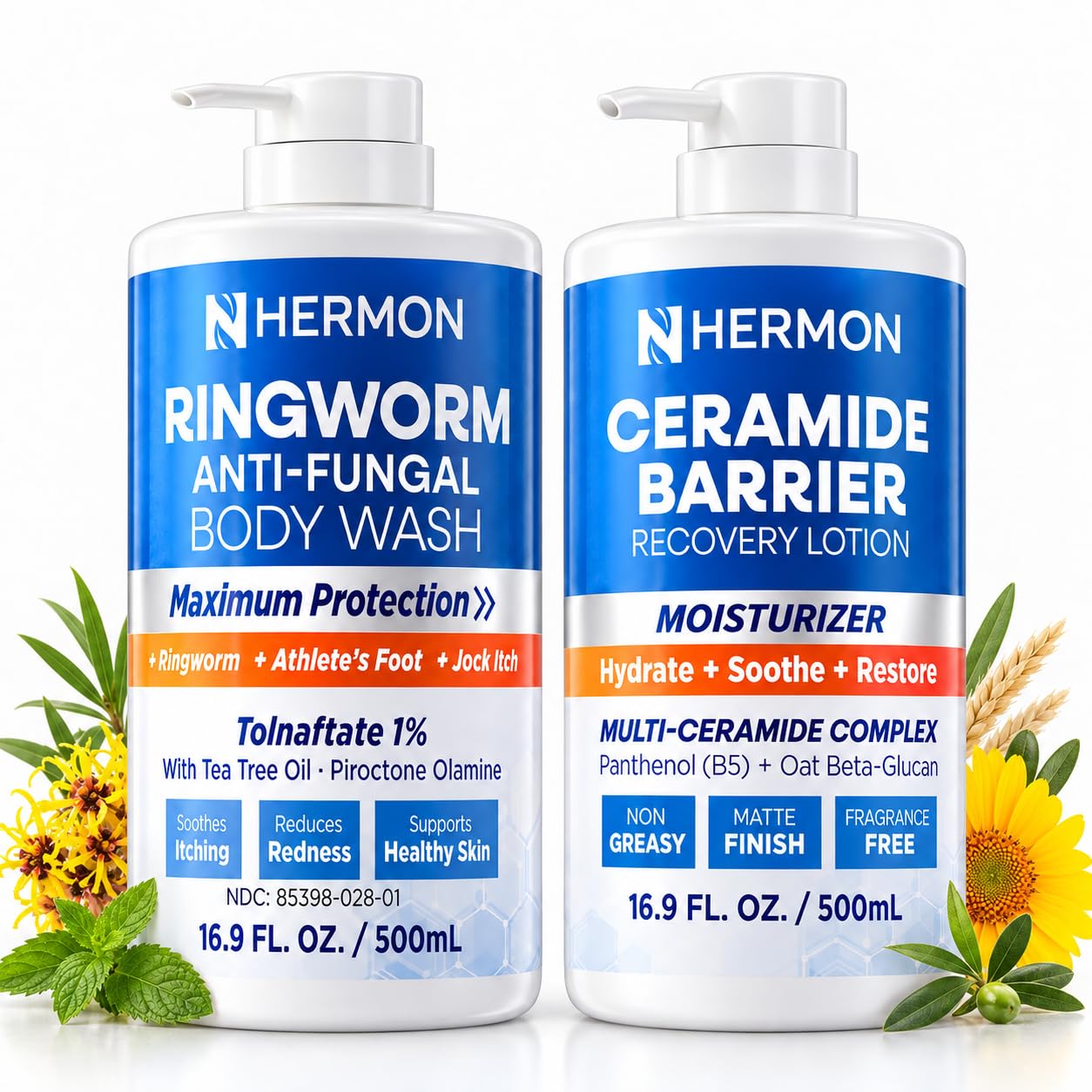 Hermon Antifungal Cleansing Soap for Ringworm Care – Daily Body Wash for Athlete’s Foot & Jock Itch Support – Tea Tree Oil & Sulfur Formula – Gentle Skin Barrier Care – 2 Pack — Amazon image 13