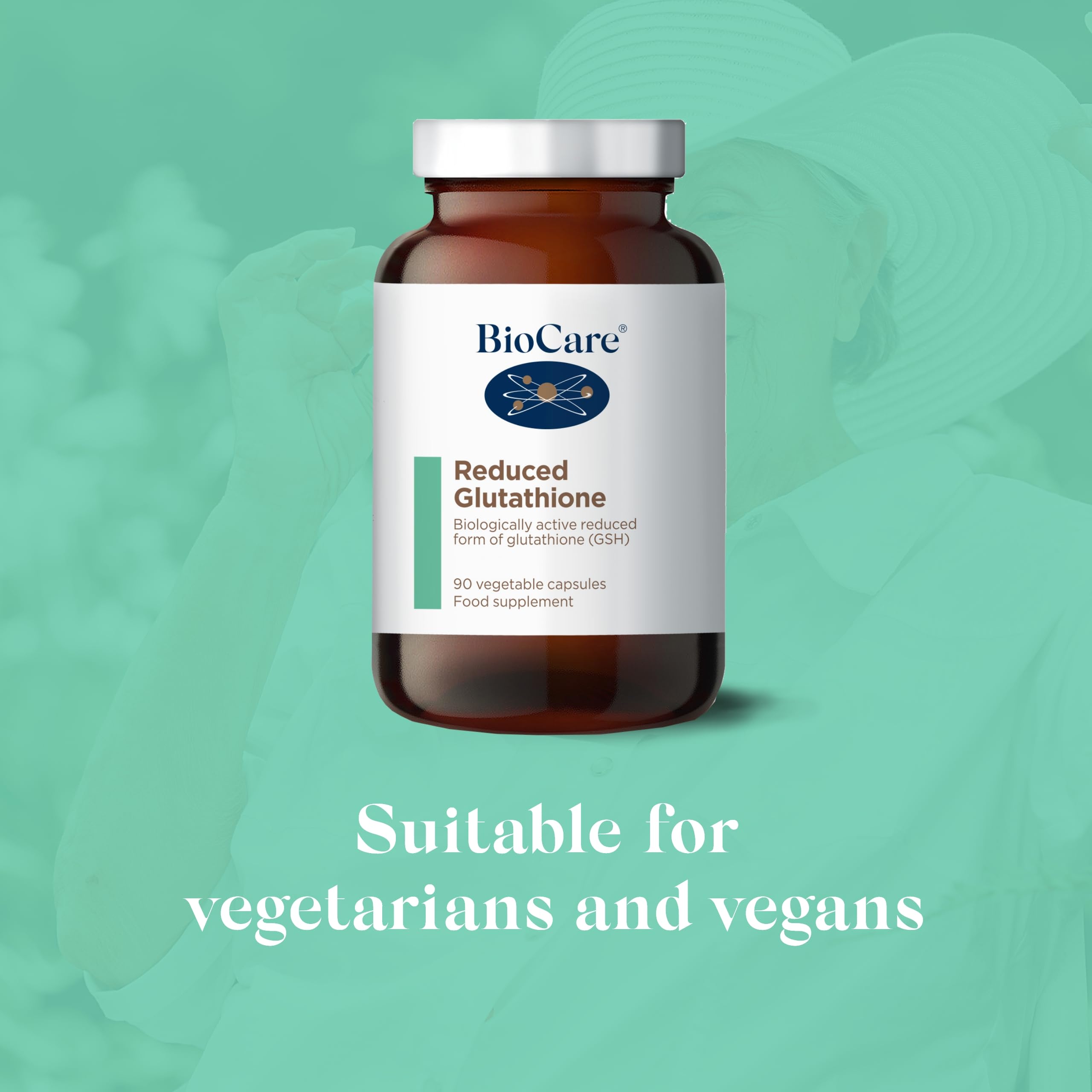 what is biocare reduced glutathione | Vegetable Capsule | Biologically Active Reduced Form of Glutathione (GSH) | For Detoxification and Antioxidant Support | Vegan Friendly a tripeptide that also has sulfur BioCare Glutathione Complex | Zinc