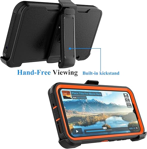 Miniatura 3 de Njjex Funda resistente para Samsung Galaxy A54 5G, para Galaxy A54 5G con funda de clip para cinturón, protector de pantalla integrado resistente a