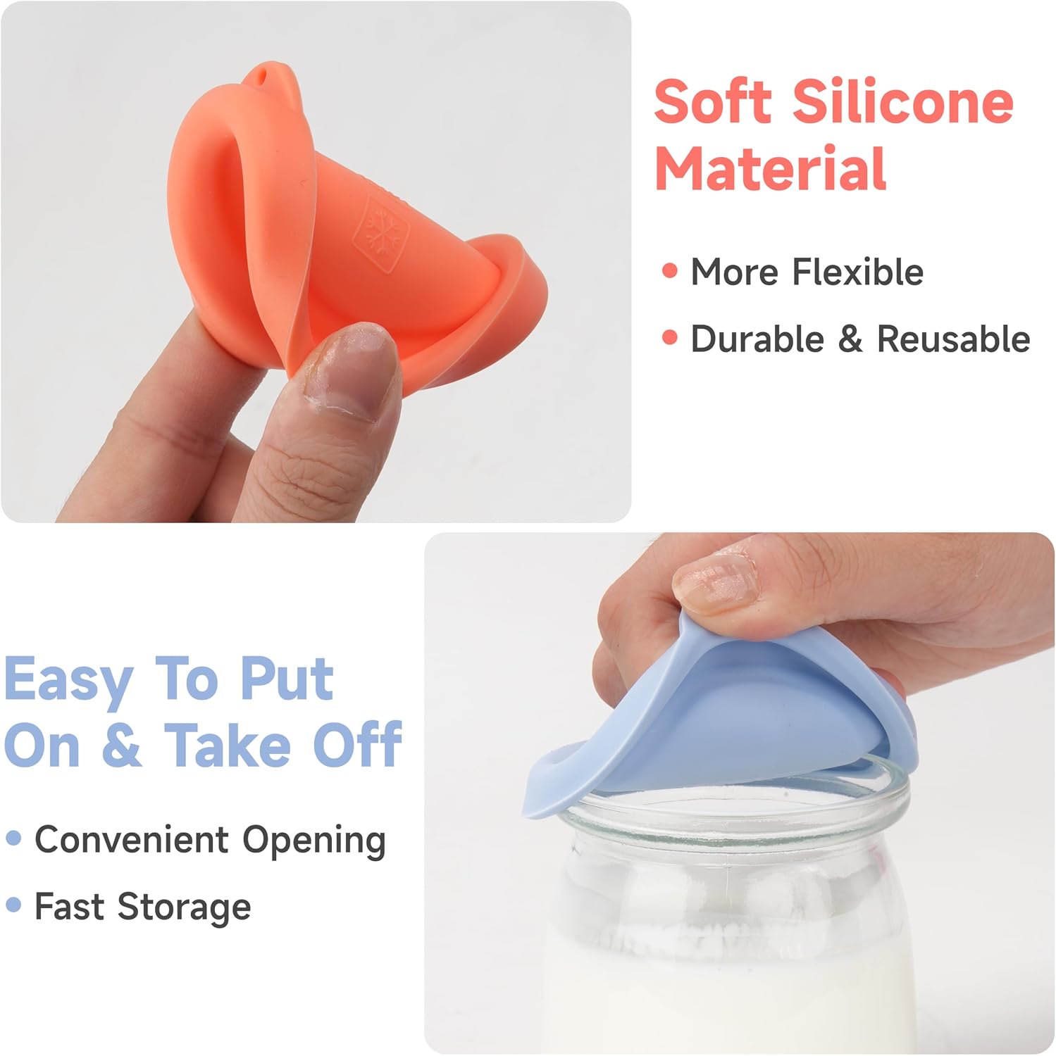 16PCs Ultimate Yogurt Jar Lids, Silicone Lids for Ultimate 6oz Glass Jars, Jar Covers, Ultimate Yogurt Maker Replacement Lids, Perfect for Food Storage, Airtight, Dishwasher Safe(Jars NOT Included)