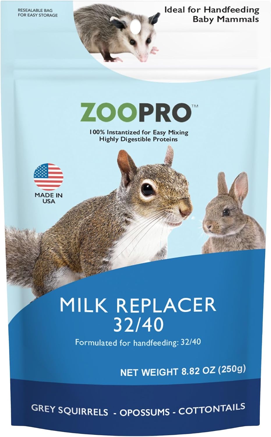 Exotic Nutrition Baby Animal Nursing Set (Expanded) - Milk Replacer Formula, Feeding Syringes- Sugar Glider, Squirrel, Opossum, Rabbit & Other Mammals