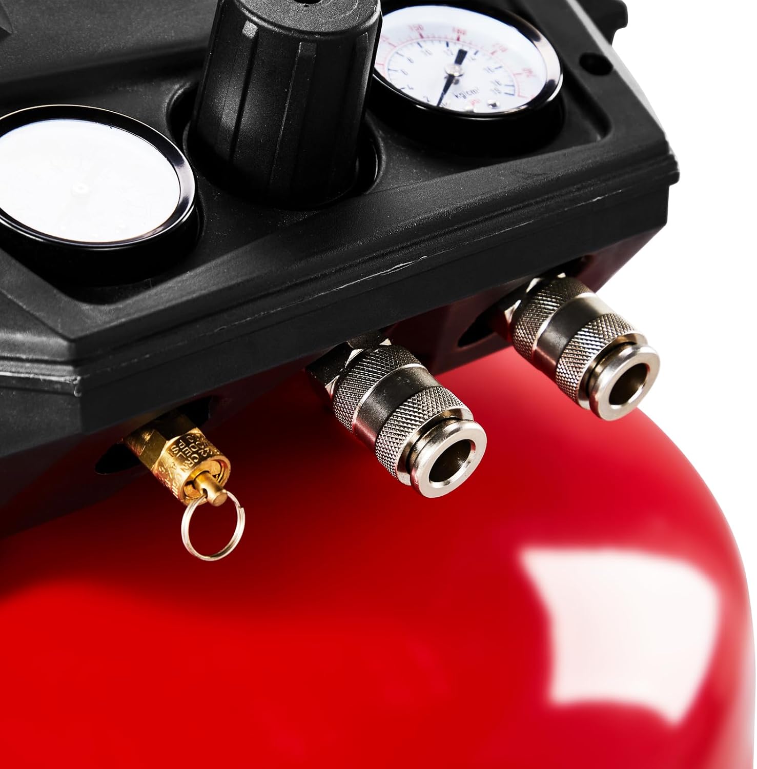 6 Gallon Portable Pancake Air Compressor, 1.5HP 120V Oil-Free, 150 PSI, 3.8 SCFM @ 40 PSI, 2.8 SCFM @ 90 PSI, for Air Tools, Tires, Garage & Shop
