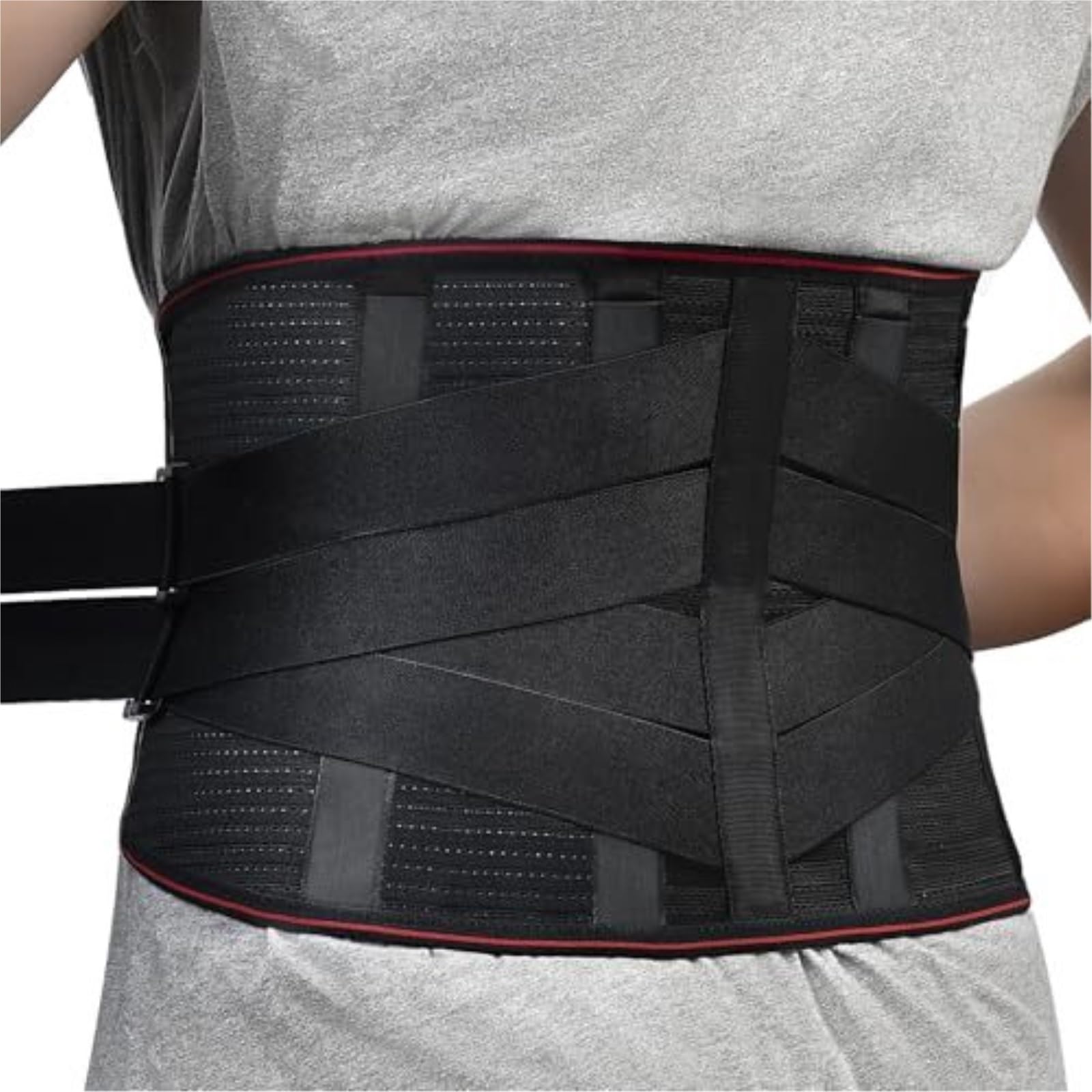 Faja Lumbar Cinturón De Soporte Lumbar For Mujer For Hombre Cinturón De Soporte De Espalda Ajustable Cinturón Deportivo Moldeador De Cuerpo Cinturón Apoyo Lumbar(M)
