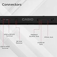 Vista 7 de Casio CT-S1 Casiotone Teclado digital portátil de 61 teclas - Negro