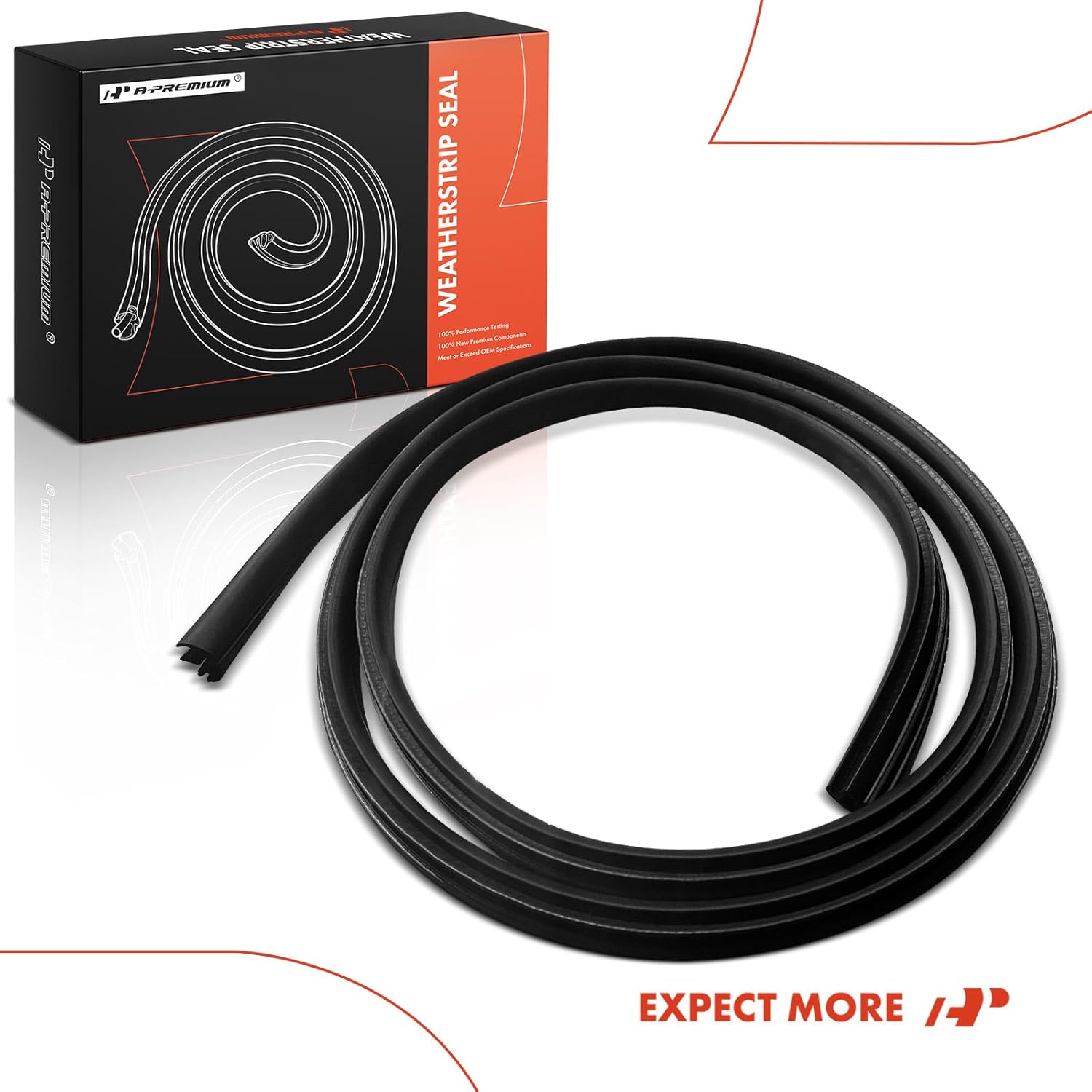 A-Premium Front Left or Right Car Door Weather Stripping Seal Strip Compatible with Nissan Sentra 2020 2021 2022 2023 2024, Driver or Passenger Door Opening