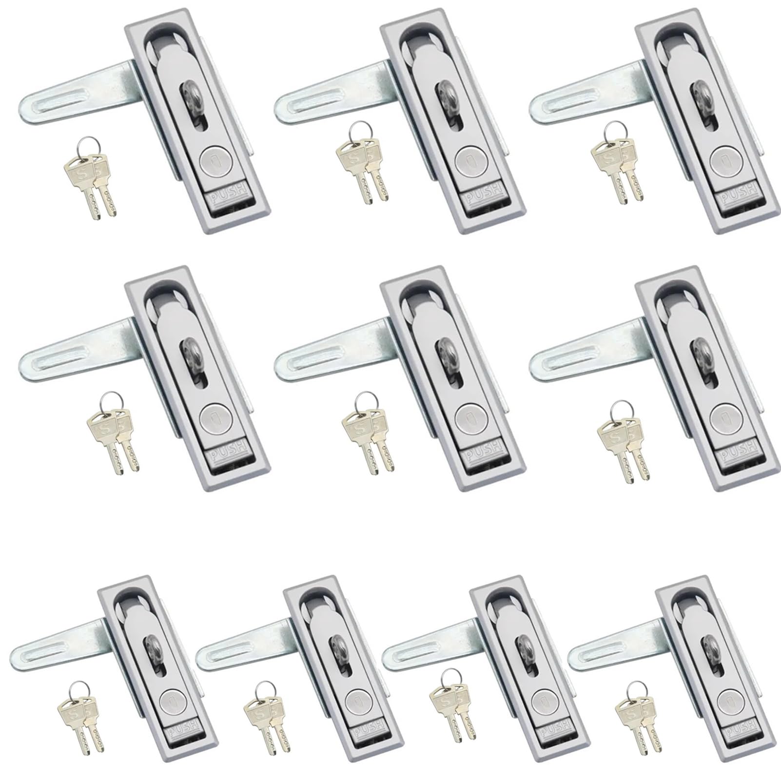 Verrou de placard électrique à poignée de compression pop-up anti-vibration