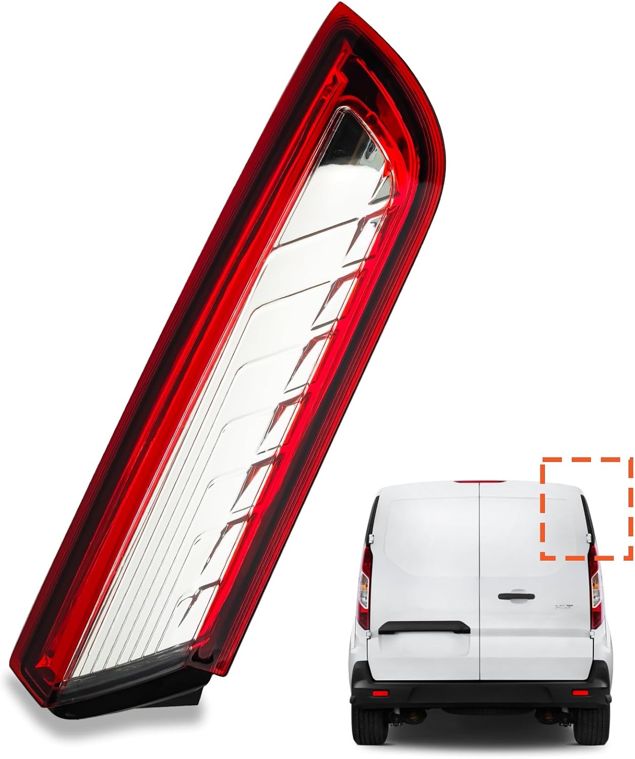 Rear Upper Tail Reflector for Ford Transit Connect 2014-2022 (Right Passenger Side)