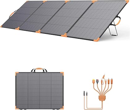 Bifacial Solar Panel 100W/200W/400W 20V/40V Portable Foldable Solar Charger for Generator Camping RV Boat Emergency400W