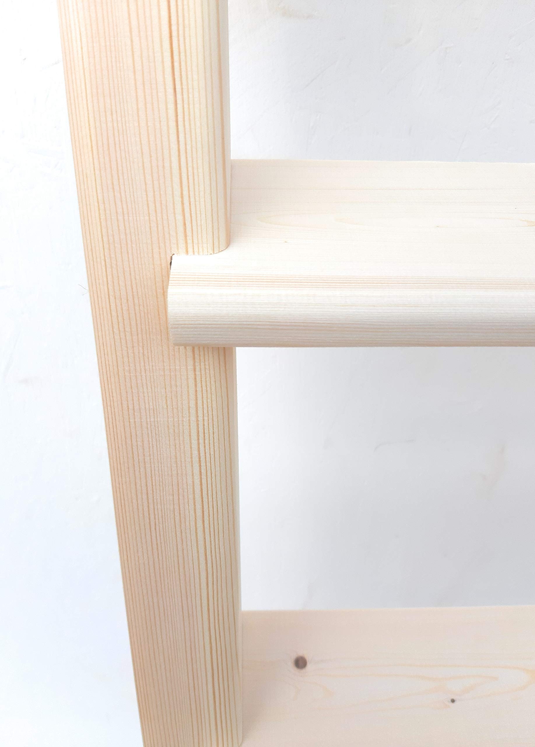 Scala scaletta per soppalco,letto a castello in legno naturale (Altezza cm 150)