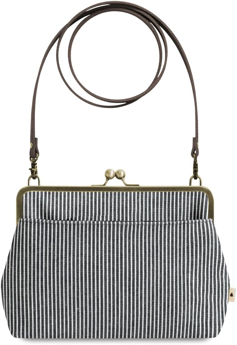 Amazon | [AYANOKOJI] ポケット 付き がま口 スクエア