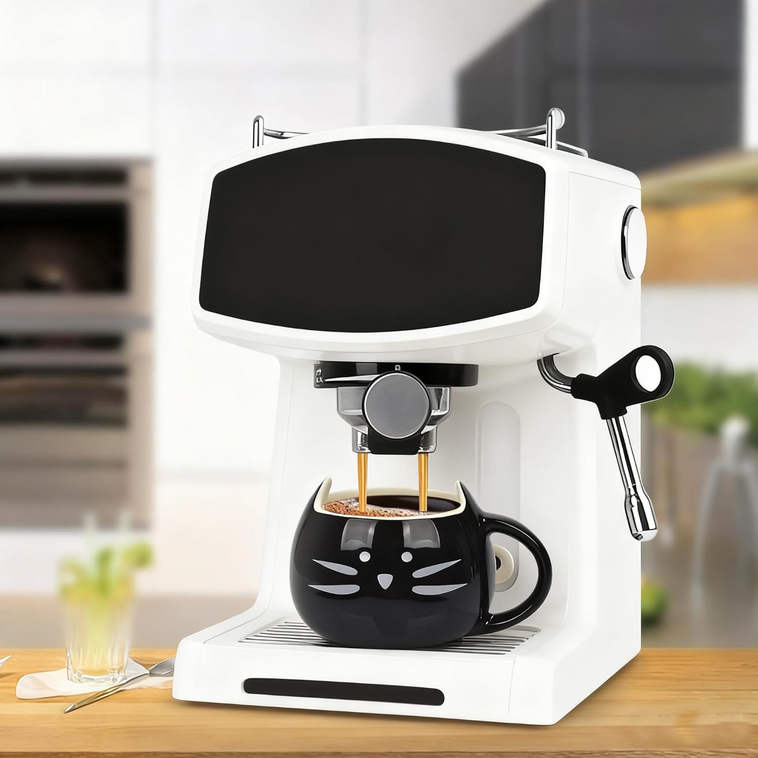 12 oz Funny Cute Black Cat Cup Coffee Mugs for Cat Lover, Ceramic Kitty Tea Mug Gifts for Women Girls,Animal Inside Cup Christmas Birthday Gifts - Image 7