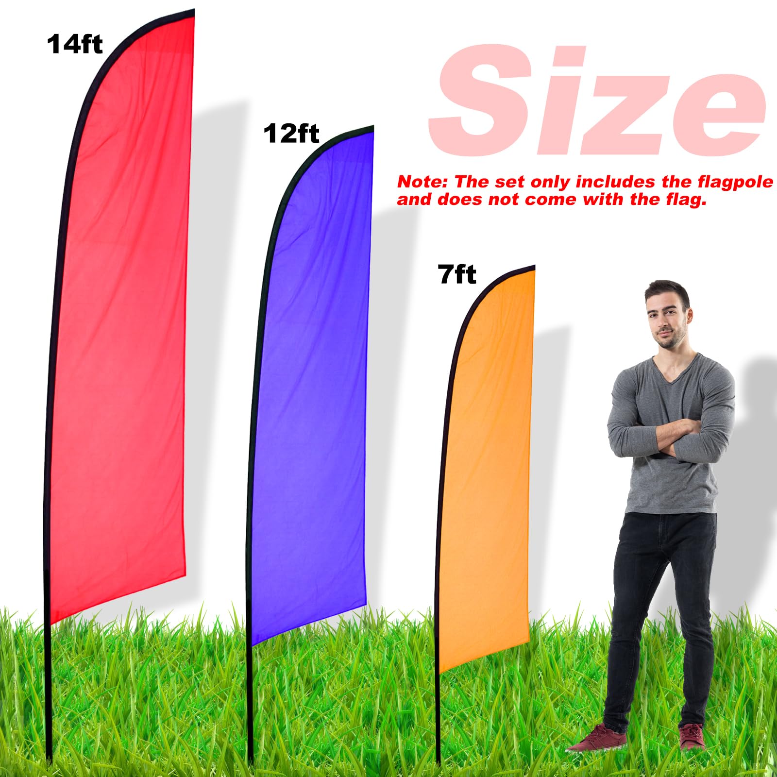 LookOurWay Juego De Banderas De Plumas, Bandera