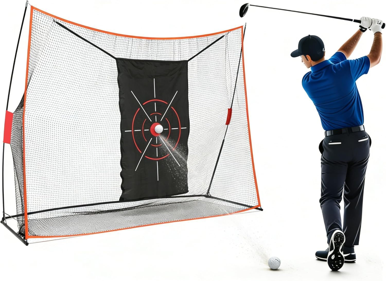 Golf Target Cloth 3' x 5' Golf Hitting Cloth for Net Replacement - Enthusiasts and Professional Golfers Practice Training Aids for Garage/Backyard