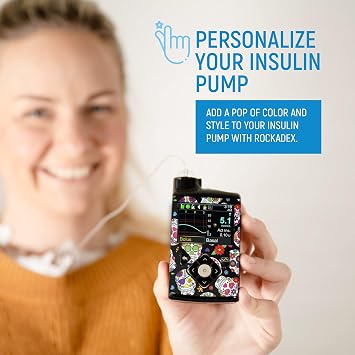 Rockadex - Decal Sticker Compatible for Medtronic Insulin Pump, Quality Vinyl Stickers, Custom Vinyl Decals for Insulin Pump. (Watercolour Floral)