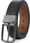 BOSTANTEN Ceintures réversibles en cuir pour hommes 1 Pantalon de golf occasionnel professionnel 3/8" pour le travail, cadeau de deux en une ceinture