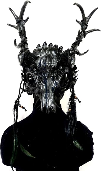 Ram Goat Devil Horns Demon Devil Masks Scary Masquerade Mask For Halloween Costume Horror For Adult