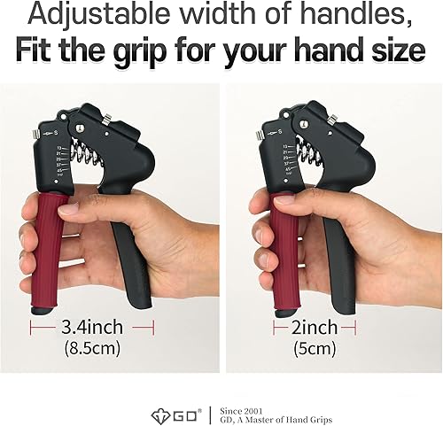 Miniatura 6 de GD Grip Strength Trainer (Premium Adjustable Grip Strengthener for Forearm Training) Wrist and Forearm Strengthener