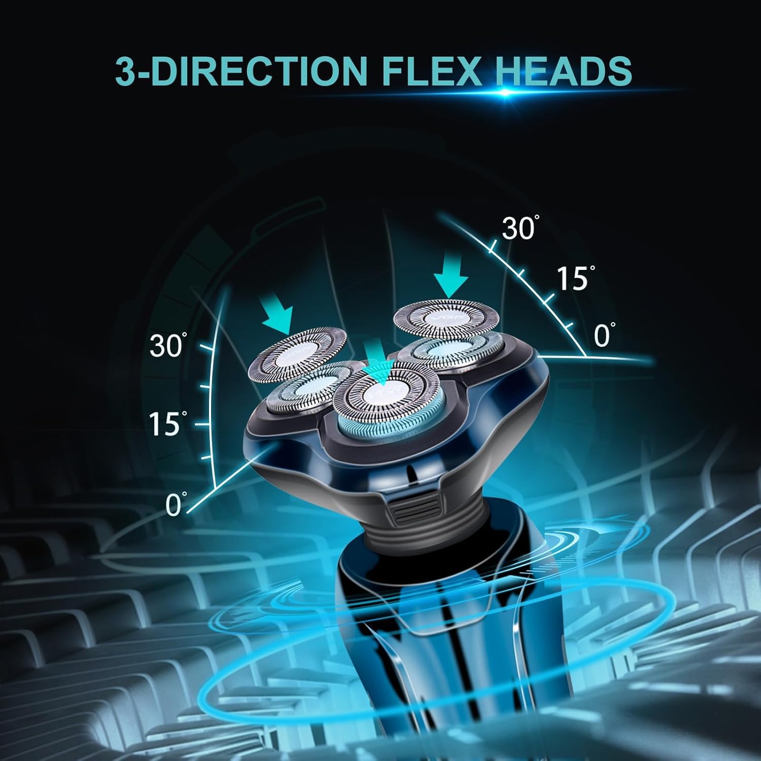 Amazon | メンズシェーバー 髭剃り 3枚刃 回転式 ひげそり 電動髭剃り