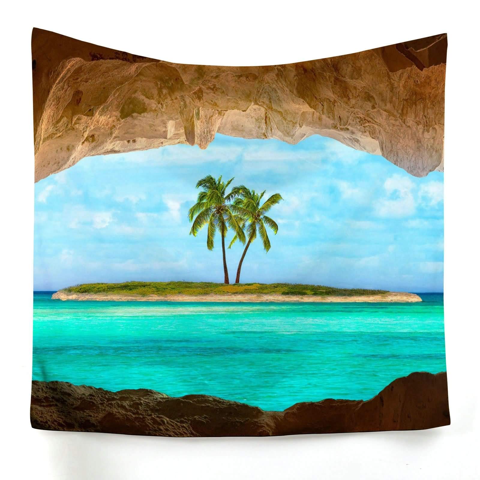 Tapisserie murale imprimé mode vert 150x150cm en toile premium pour décoration élégante