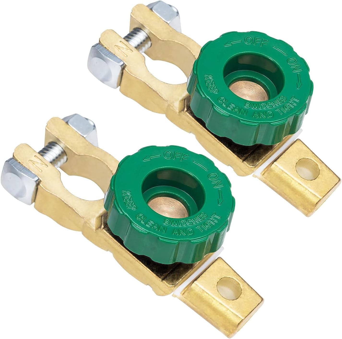 Top Post Battery Disconnect Switch,Battery Master Switch Isolator for Power Disconnect Cut Off (2 Pack)